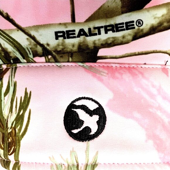 Realtree Gander Mountain Camo Jacket Fleece Lined Zip Up M Pink Black Hunting - Picture 9 of 12